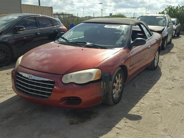 1C3EL75R96N131117 - 2006 CHRYSLER SEBRING GT RED photo 2