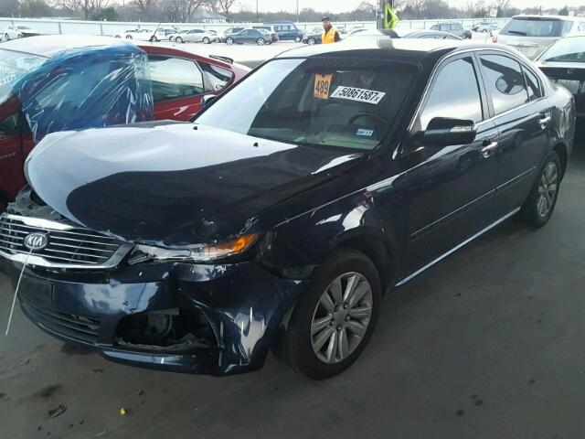 KNAGH4A85A5415125 - 2010 KIA OPTIMA EX BLUE photo 2