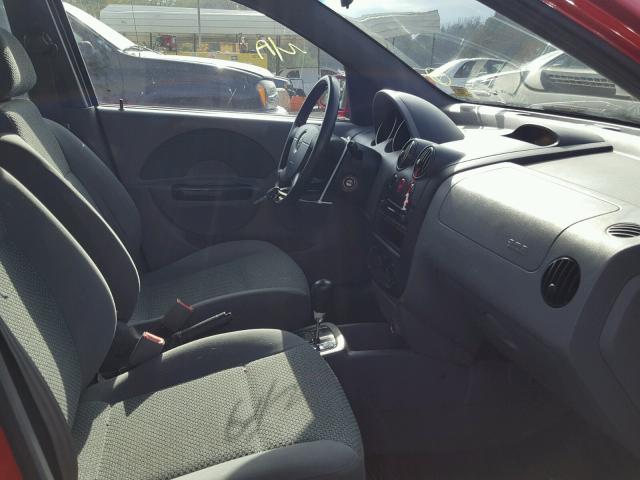 KL1TJ52684B270376 - 2004 CHEVROLET AVEO LS RED photo 5