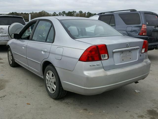 2HGES15563H513023 - 2003 HONDA CIVIC LX SILVER photo 3