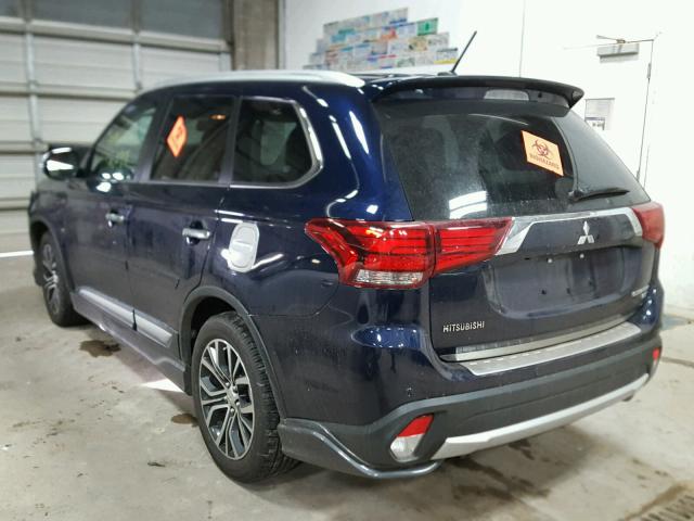 JA4JZ4AX2GZ054090 - 2016 MITSUBISHI OUTLANDER BLUE photo 3