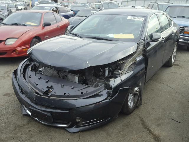 2G1115SL7F9243267 - 2015 CHEVROLET IMPALA LT CHARCOAL photo 2