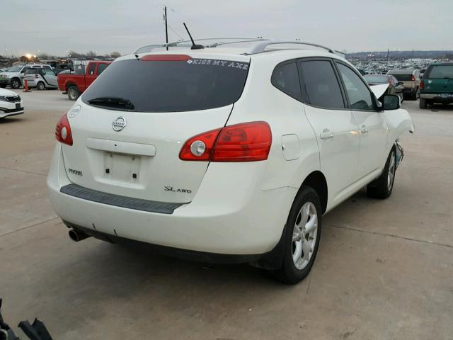 JN8AS58V29W167907 - 2009 NISSAN ROGUE S WHITE photo 4