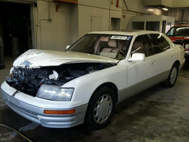 JT8BH28F9V0075503 - 1997 LEXUS LS 400 WHITE photo 2