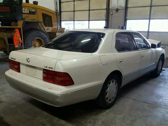 JT8BH28F9V0075503 - 1997 LEXUS LS 400 WHITE photo 4