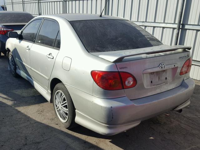 1NXBR32E03Z014904 - 2003 TOYOTA COROLLA CE SILVER photo 3