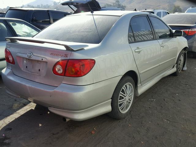 1NXBR32E03Z014904 - 2003 TOYOTA COROLLA CE SILVER photo 4