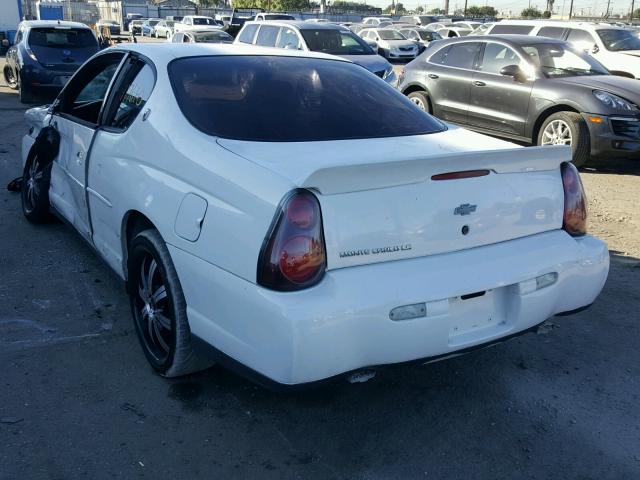 2G1WW12E619366827 - 2001 CHEVROLET MONTE CARL თეთრი ფოტო 3