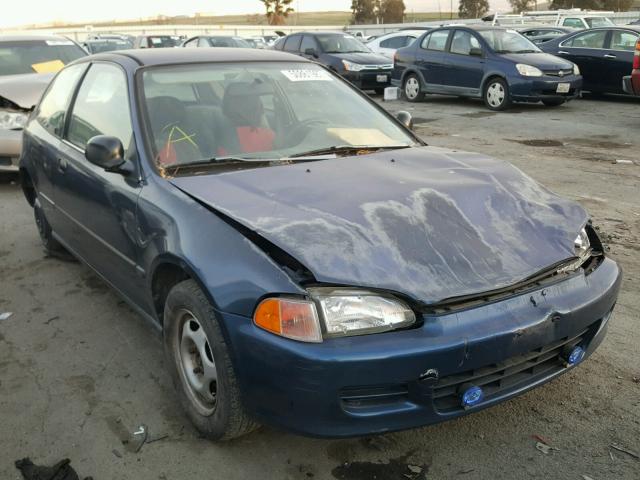 2HGEH2469RH500404 - 1994 HONDA CIVIC DX BLUE photo 1