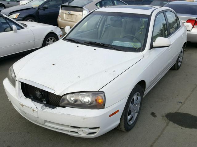 KMHDN46D85U087503 - 2005 HYUNDAI ELANTRA GL WHITE photo 2