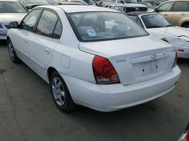 KMHDN46D85U087503 - 2005 HYUNDAI ELANTRA GL WHITE photo 3