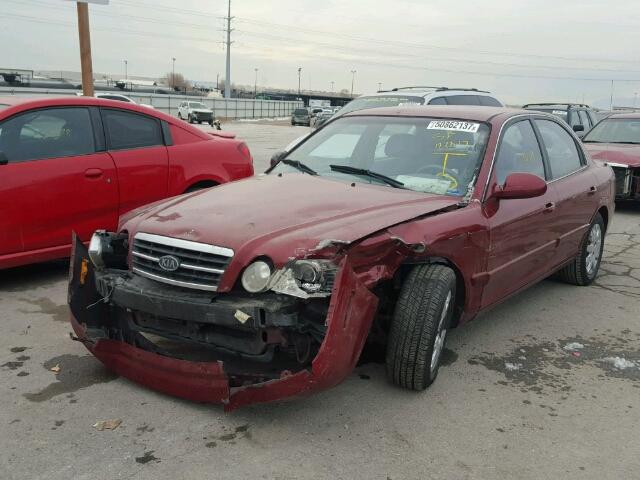 KNAGD126365451605 - 2006 KIA OPTIMA LX RED photo 2