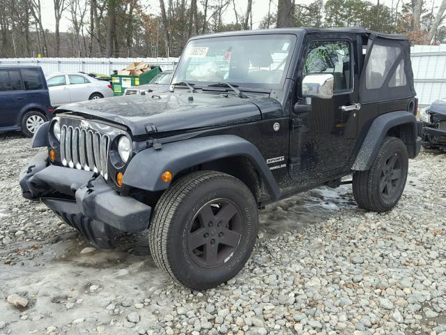 1J4AA2D15AL128065 - 2010 JEEP WRANGLER S BLACK photo 2