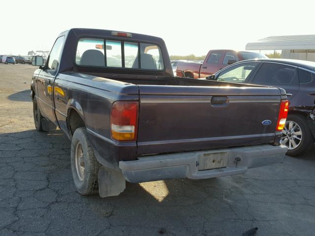 1FTCR10A1RUD51524 - 1994 FORD RANGER PURPLE photo 3