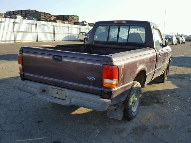 1FTCR10A1RUD51524 - 1994 FORD RANGER PURPLE photo 4