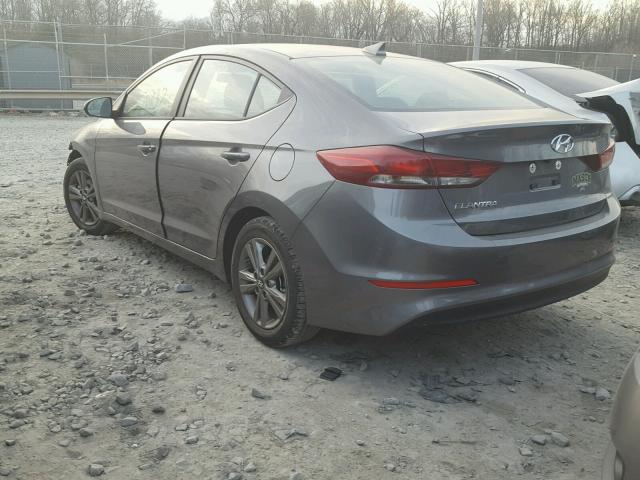 5NPD84LF1JH274927 - 2018 HYUNDAI ELANTRA SE GRAY photo 3