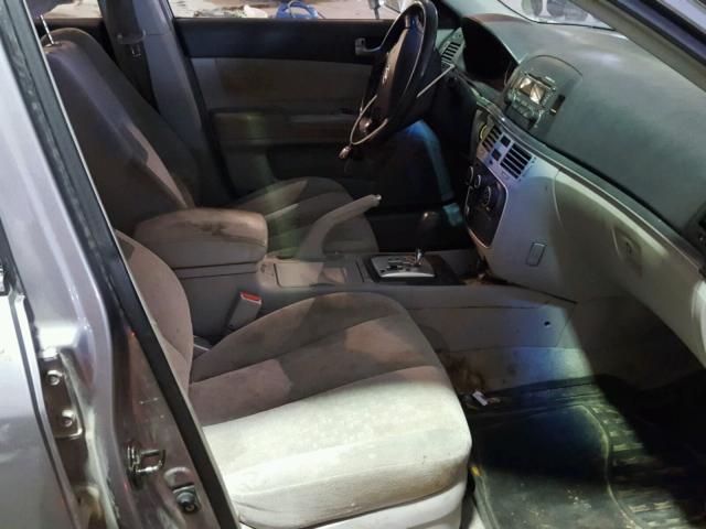 5NPEU46C96H090196 - 2006 HYUNDAI SONATA GLS SILVER photo 5