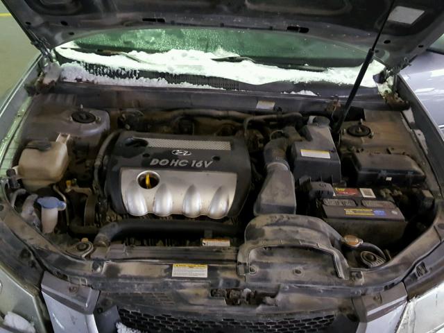 5NPEU46C96H090196 - 2006 HYUNDAI SONATA GLS SILVER photo 7