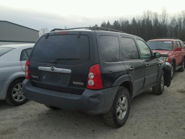 4F2YZ92Z85KM60950 - 2005 MAZDA TRIBUTE I BLACK photo 4