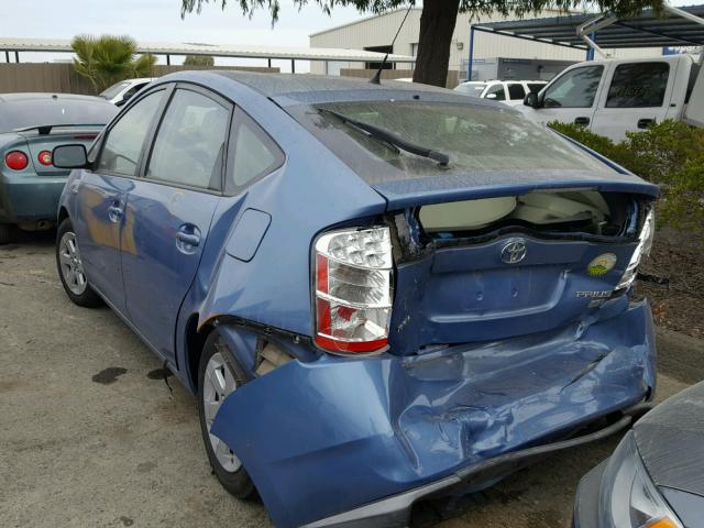 JTDKB20U087739051 - 2008 TOYOTA PRIUS BLUE photo 3