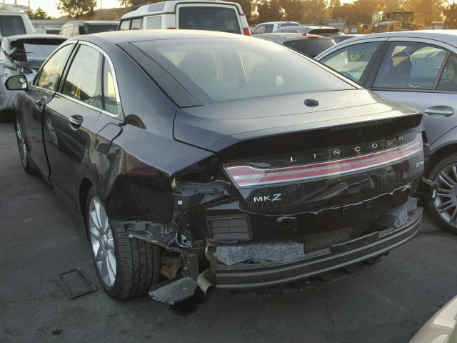 3LN6L2LU1GR604464 - 2016 LINCOLN MKZ HYBRID BLACK photo 3