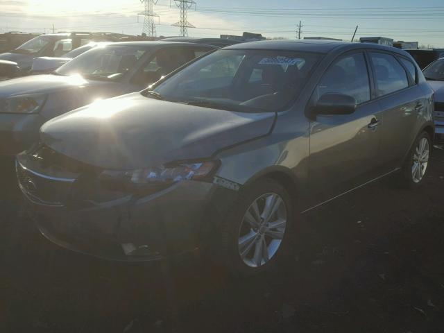 KNAFW5A30B5397257 - 2011 KIA FORTE SX GRAY photo 2