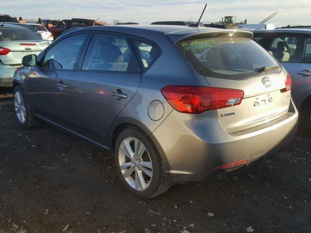 KNAFW5A30B5397257 - 2011 KIA FORTE SX GRAY photo 3