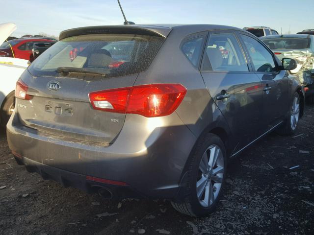 KNAFW5A30B5397257 - 2011 KIA FORTE SX GRAY photo 4