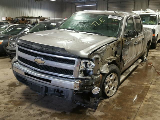 3GCEK23349G243532 - 2009 CHEVROLET SILVERADO GRAY photo 2