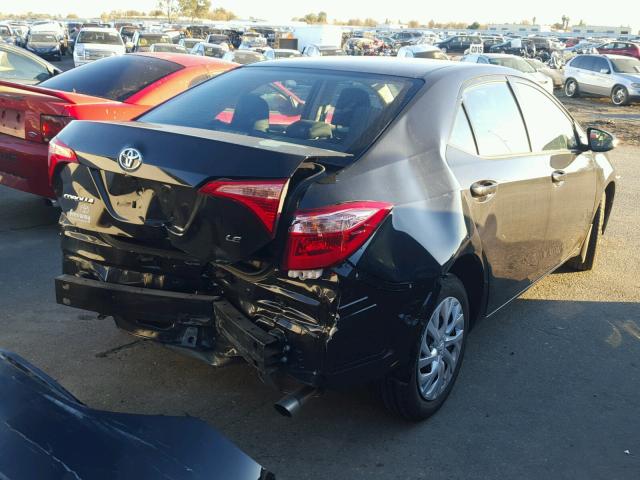 5YFBURHEXHP697759 - 2017 TOYOTA COROLLA L BLACK photo 4