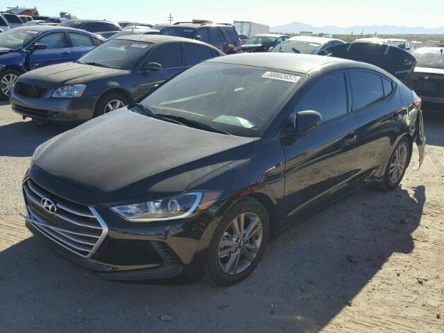 5NPD84LF7HH005227 - 2017 HYUNDAI ELANTRA SE BLACK photo 2