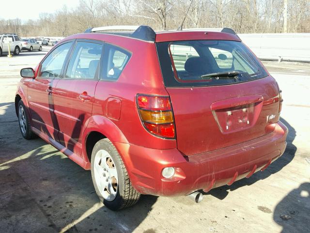 5Y2SL65897Z418676 - 2007 PONTIAC VIBE MAROON photo 3