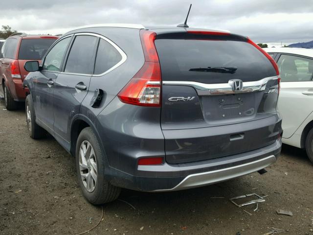 2HKRM4H74FH664401 - 2015 HONDA CR-V EXL GRAY photo 3