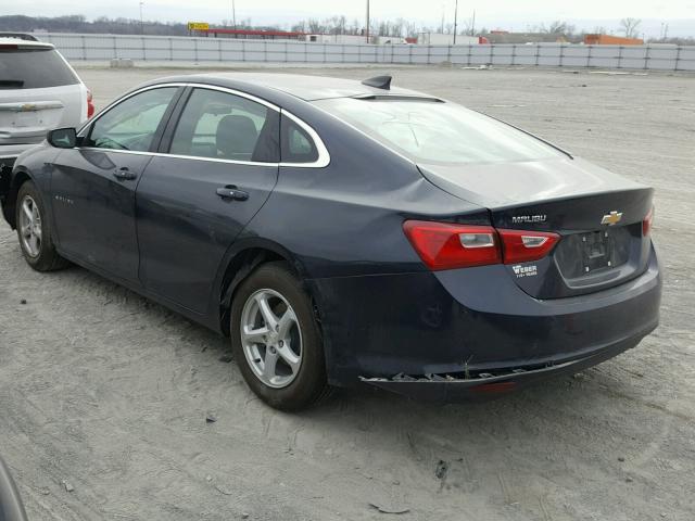 1G1ZB5ST3HF287826 - 2017 CHEVROLET MALIBU LS ლურჯი ფოტო 3