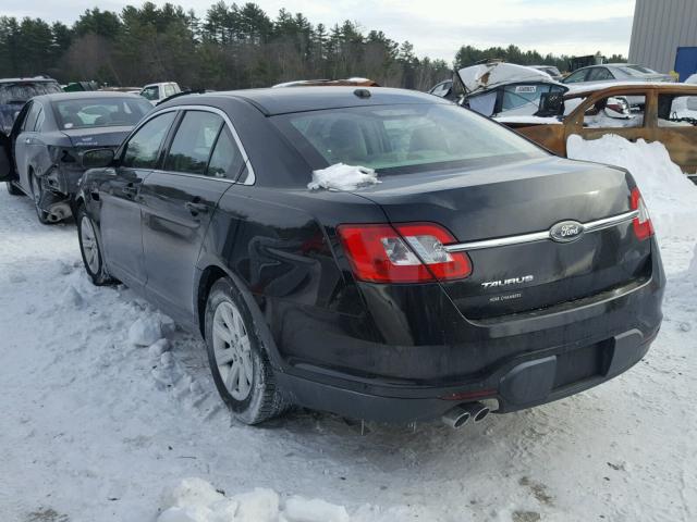 1FAHP2DW0BG141529 - 2011 FORD TAURUS SE BLACK photo 3