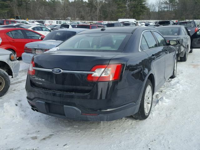 1FAHP2DW0BG141529 - 2011 FORD TAURUS SE BLACK photo 4