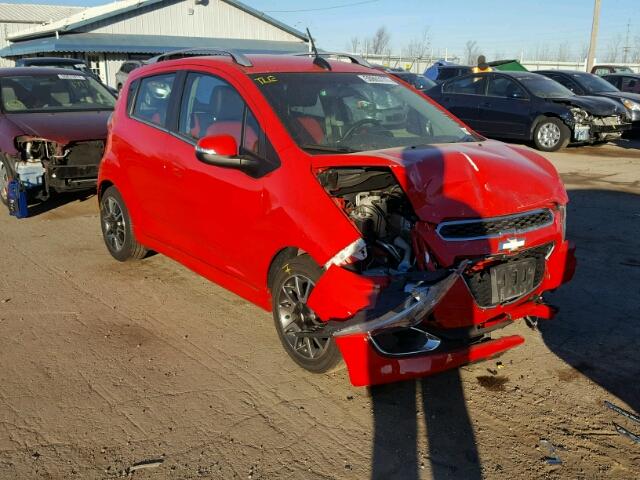 KL8CF6S92FC796325 - 2015 CHEVROLET SPARK 2LT RED photo 1