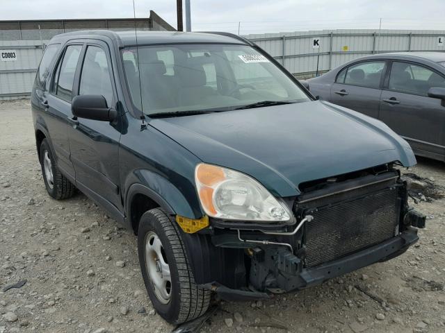 JHLRD68554C017754 - 2004 HONDA CR-V LX GREEN photo 1