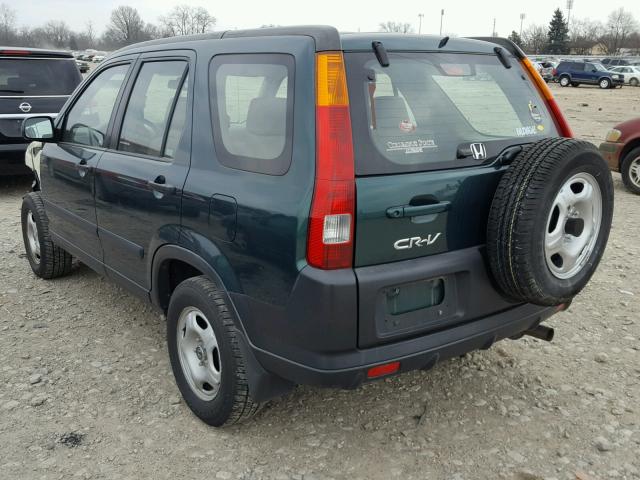 JHLRD68554C017754 - 2004 HONDA CR-V LX GREEN photo 3