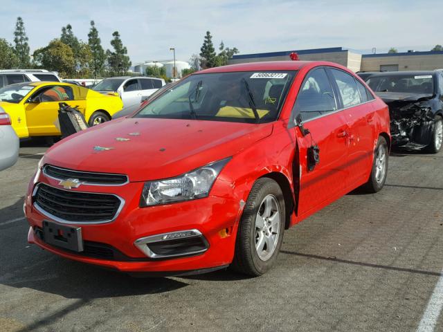 1G1PE5SB8G7182858 - 2016 CHEVROLET CRUZE LIMI RED photo 2