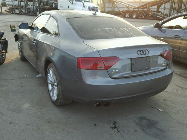 WAULFAFRXDA050697 - 2013 AUDI A5 PREMIUM GRAY photo 3