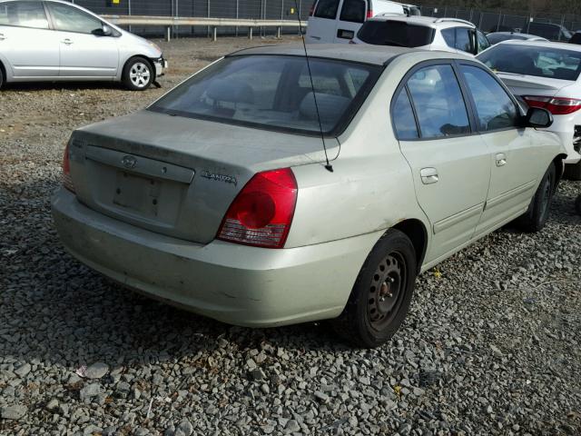 KMHDN46D74U746265 - 2004 HYUNDAI ELANTRA GL GREEN photo 4