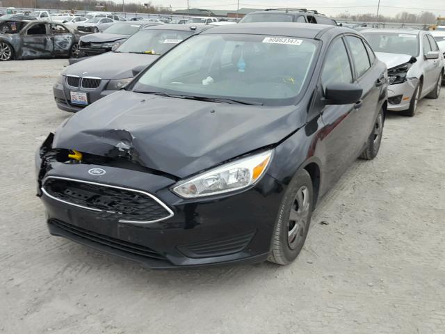 1FADP3E22HL314032 - 2017 FORD FOCUS S BLACK photo 2