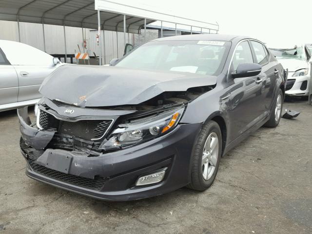 5XXGM4A74FG506797 - 2015 KIA OPTIMA LX CHARCOAL photo 2