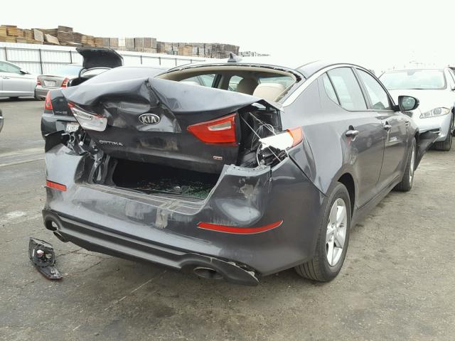 5XXGM4A74FG506797 - 2015 KIA OPTIMA LX CHARCOAL photo 4