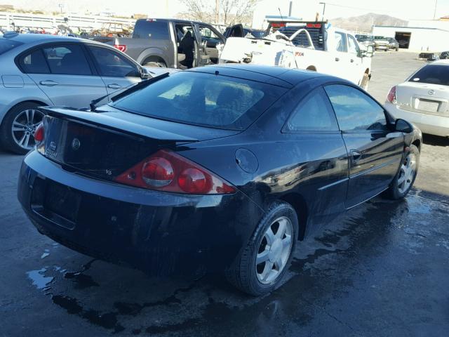 1ZWHT61L225608610 - 2002 MERCURY COUGAR V6 BLACK photo 4