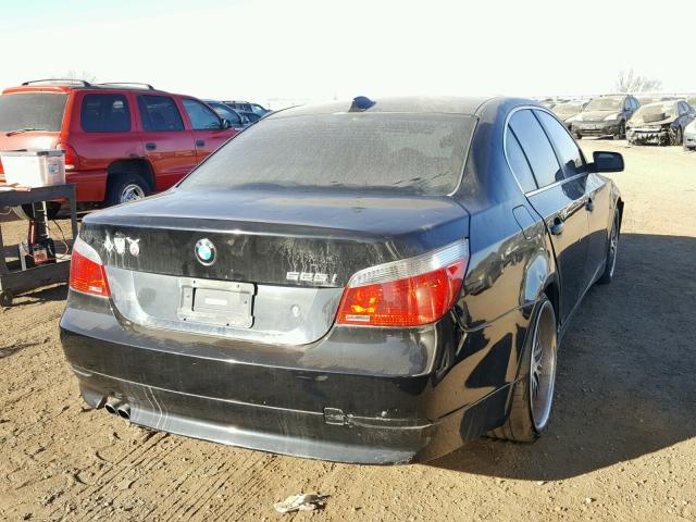 WBANE53577CY05009 - 2007 BMW 525 I BLACK photo 4
