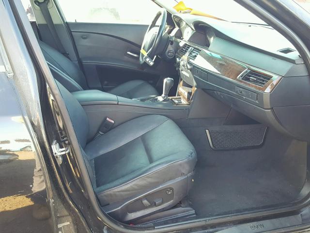 WBANE53577CY05009 - 2007 BMW 525 I BLACK photo 5