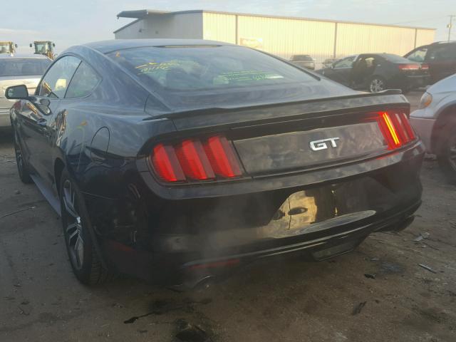 1FA6P8CF0G5332611 - 2016 FORD MUSTANG GT BLACK photo 3