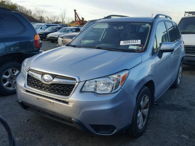 JF2SJAEC2EH468630 - 2014 SUBARU FORESTER 2 SILVER photo 2